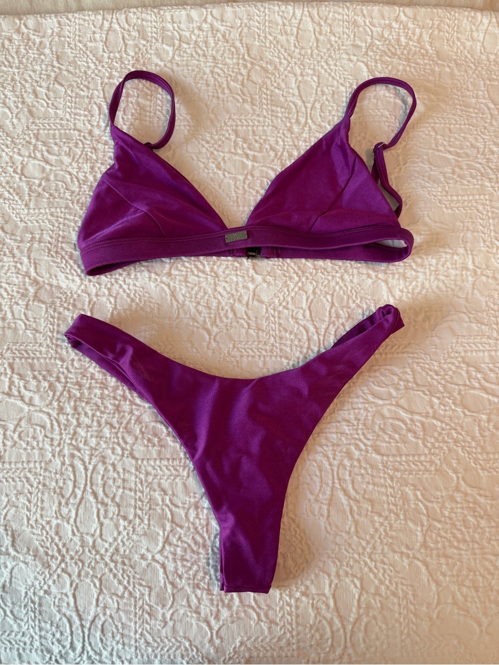 Fae Swim Purple Triangle Bikini Set